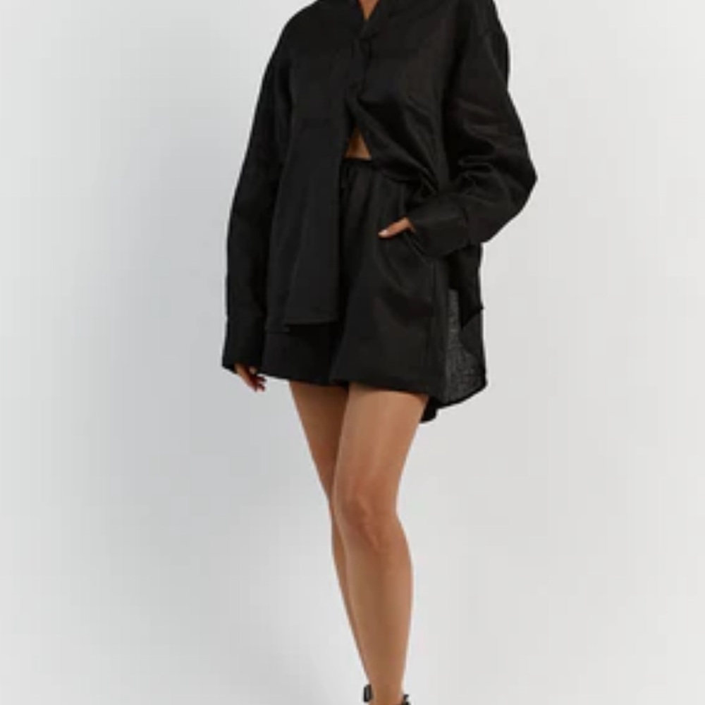Dish linen shorts